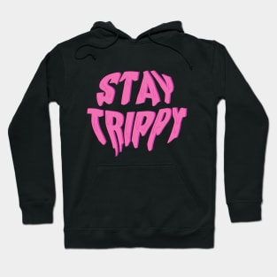dripping/melting stay trippy in neon hot pink Hoodie